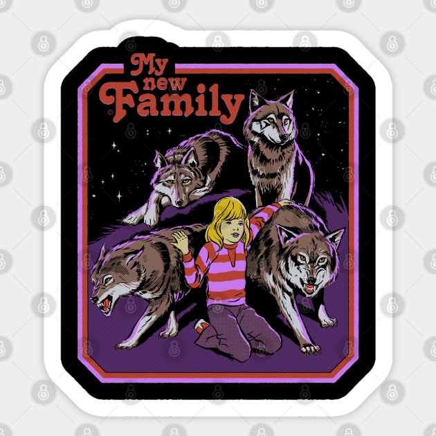 My New Family Sticker by Steven Rhodes